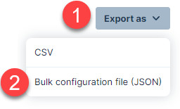 Image showing which buttons to select in Pexip Control Center's GUI.